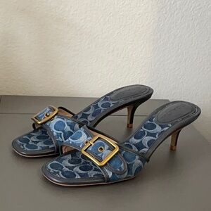 Coach Margot Sandals in Signature Denim